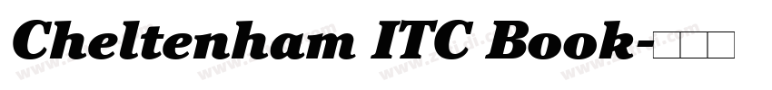 Cheltenham ITC Book字体转换